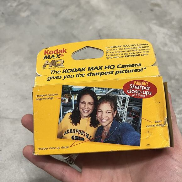 Kodak Max HQ Eastman Camera One Time Use 27 Exposures Ektanar Lens Expired 07/05 - Picture 4 of 6